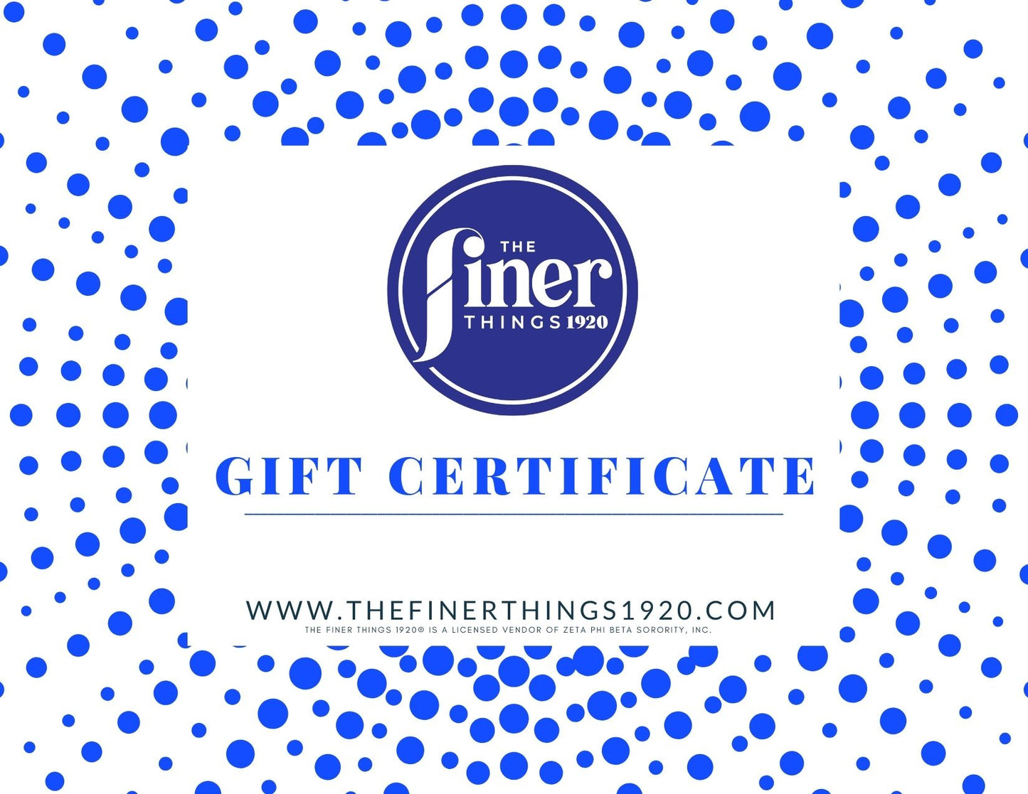 The Finer Things 1920® Gift Card