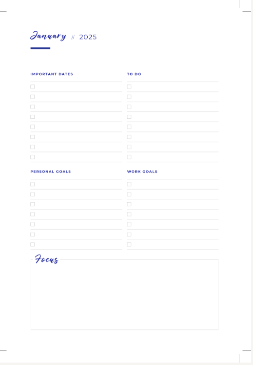 2025 FINER Planner