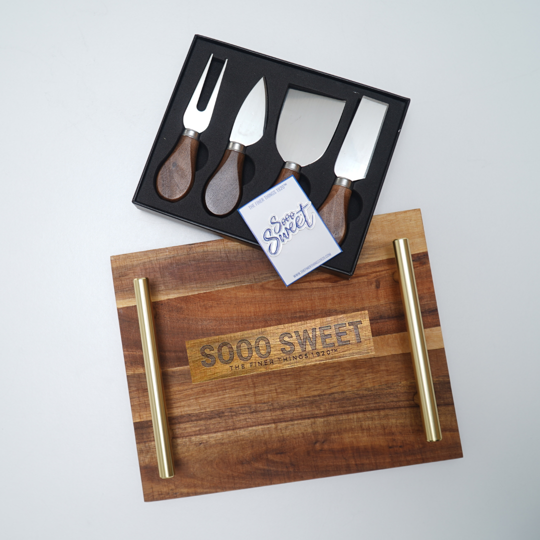 Charcuterie Board and Knife Set –