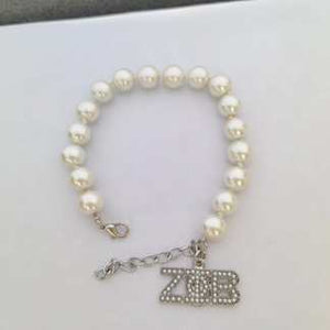 Zeta Phi Beta Pearl Bracelet