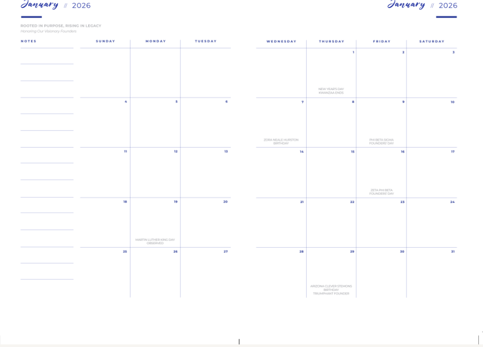 2026 FINER Planner REFILLS