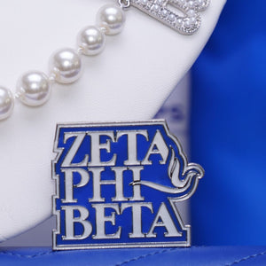 Zeta Phi Beta Stacked Dove Pin