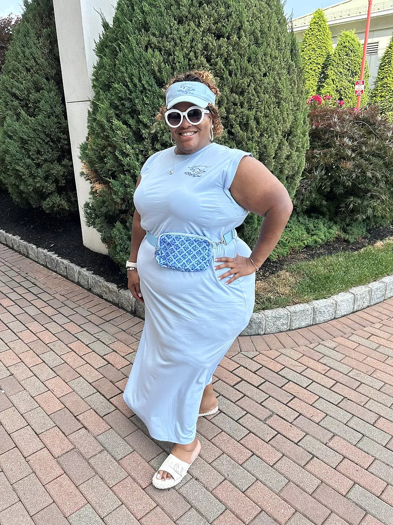 Zeta Amicae Cap Sleeve Maxi Dress