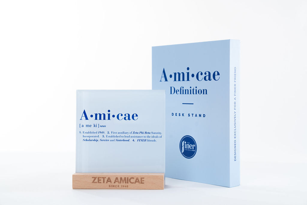 Amicae Definition Desk Sign