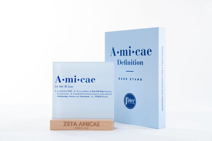 Amicae Definition Desk Sign