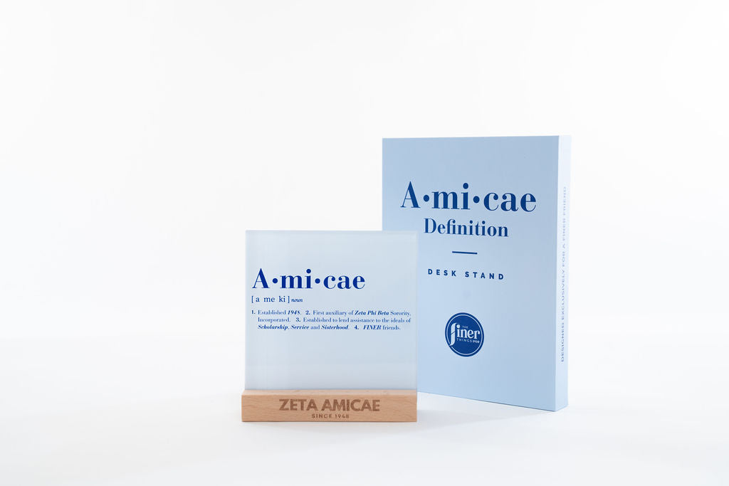Amicae Definition Desk Sign