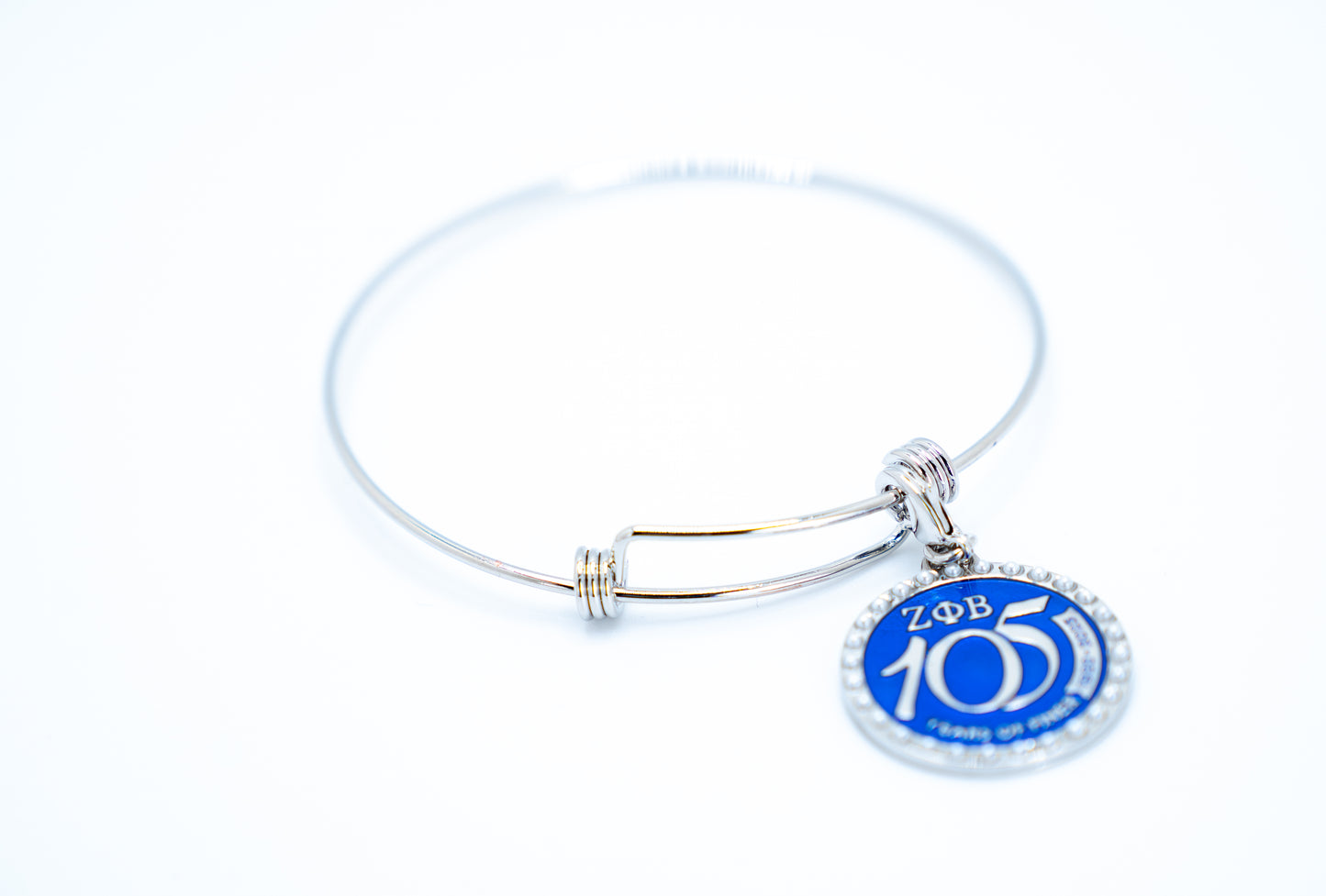 105 Years Charm & Adjustable Bracelet