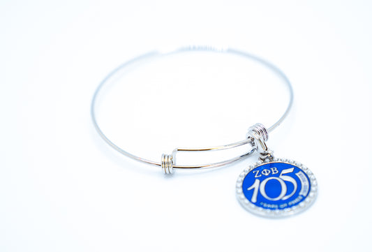 105 Years Charm & Adjustable Bracelet