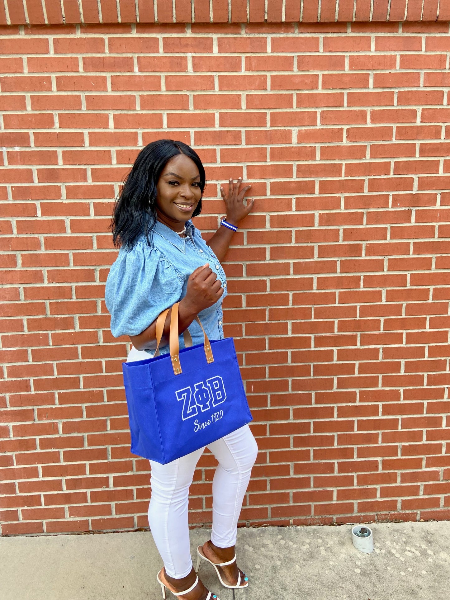 Mini ΖΦΒ Canvas Tote Bag