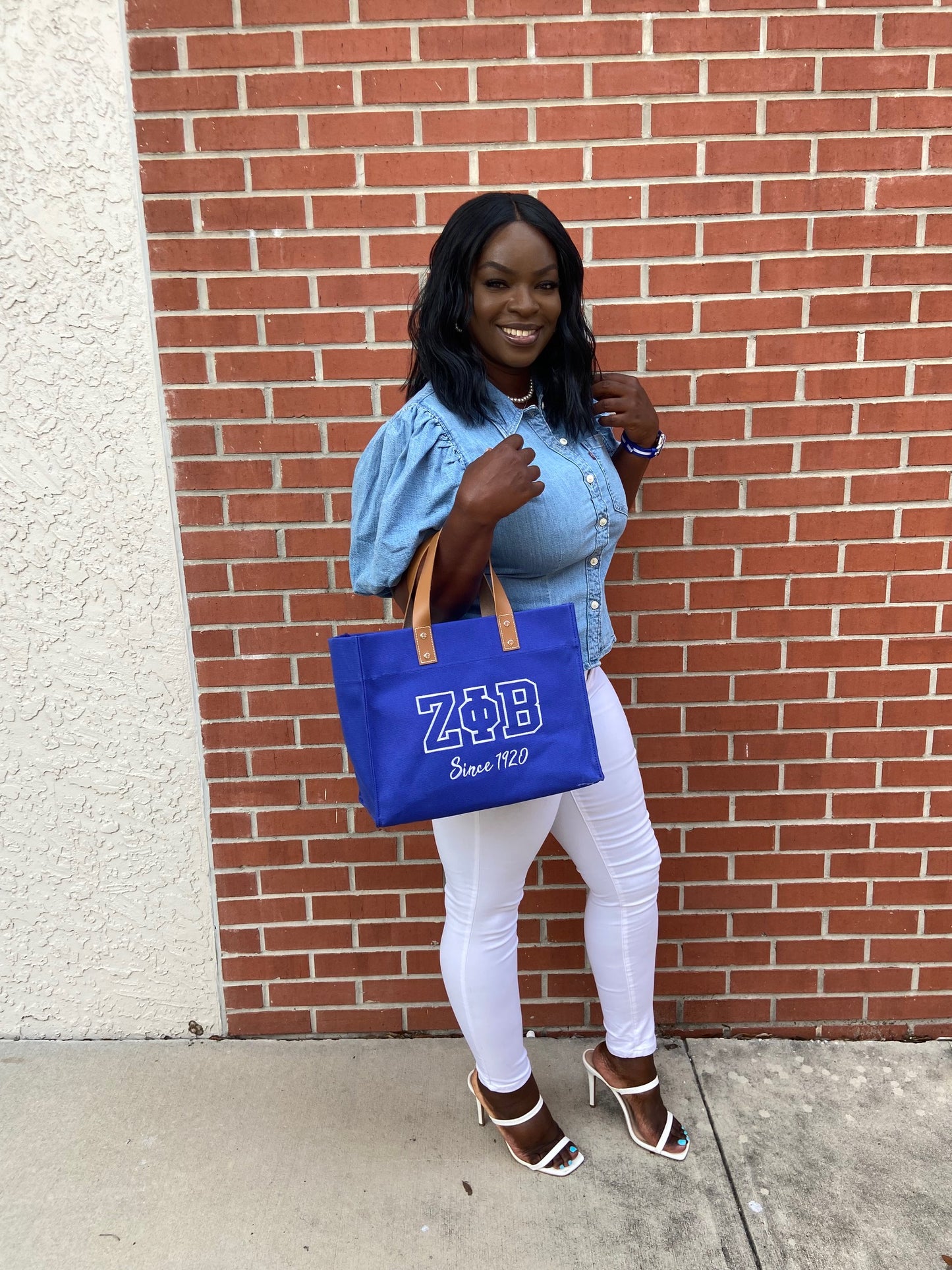 Mini ΖΦΒ Canvas Tote Bag