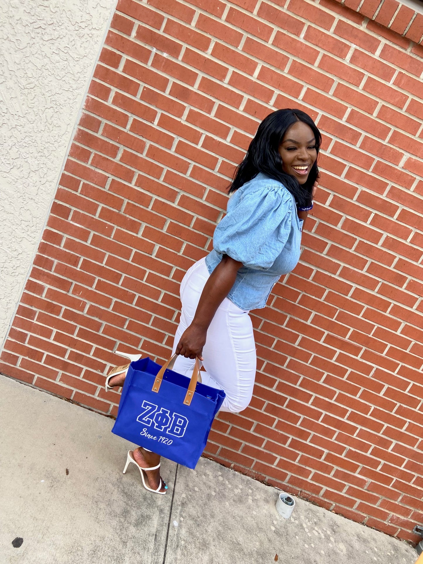 Mini ΖΦΒ Canvas Tote Bag