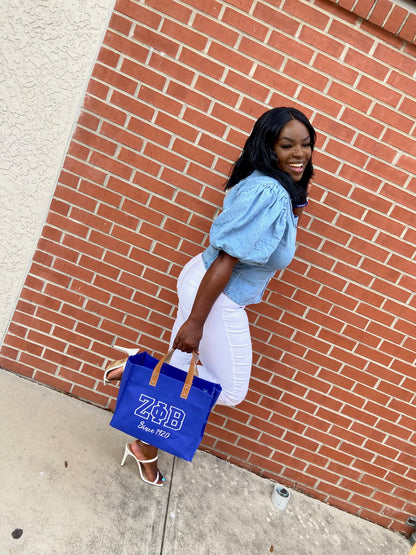 Mini ΖΦΒ Canvas Tote Bag