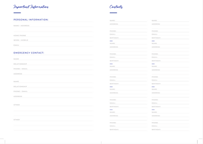 2026 FINER Planner REFILLS