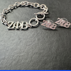 ΖΦΒ Jewelry Set *Earrings  & Bracelet*
