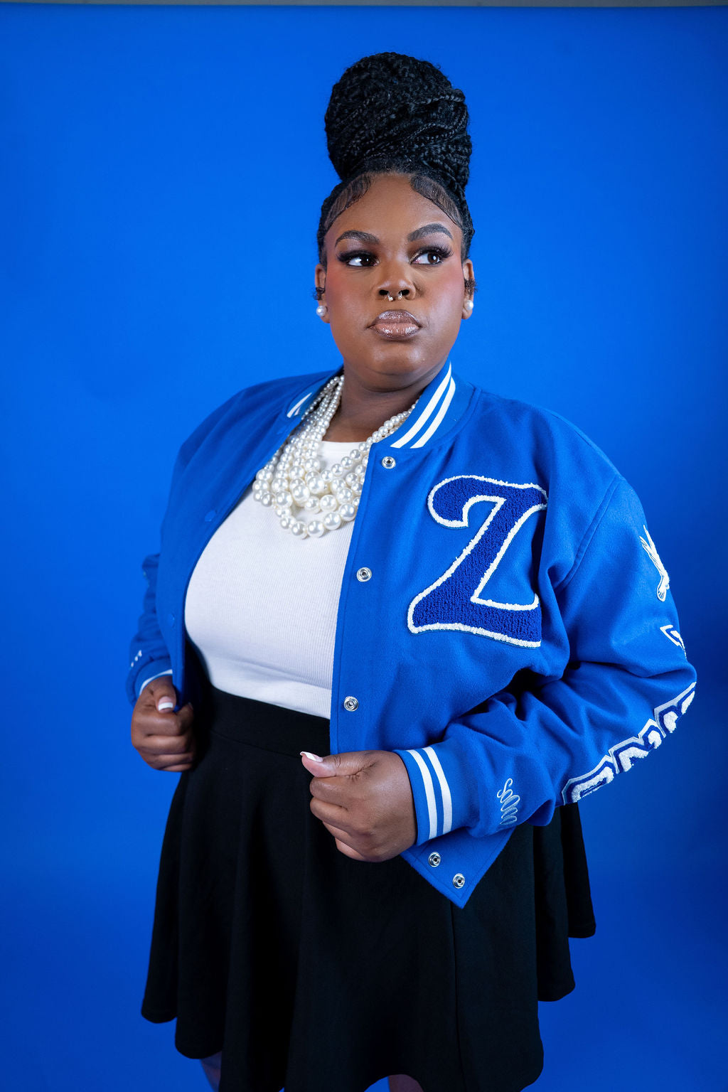 Structured Cropped Varsity Bomber Jacket – The Finer Things 1920