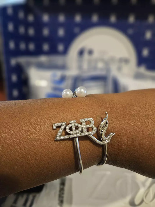ΖΦΒ & Dove Bangle Set