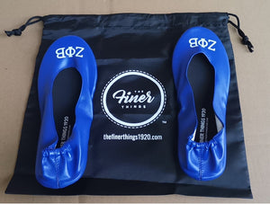 Custom Royal Blue  ΖΦB Foldable Flats